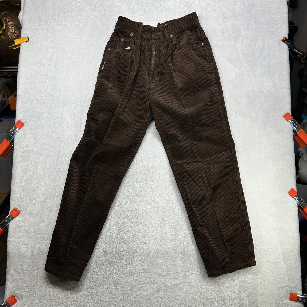 Vintage LA‎ Gate Corduroy Pants Men's Brown Relaxed Fit Skater Y2K 26X29 - NWT
